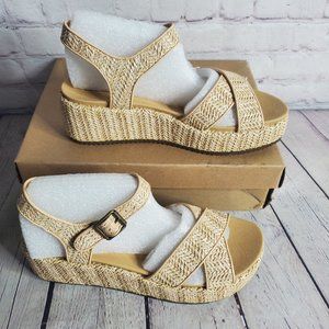 Lucky Brand Coastal Woven Platform Sandal